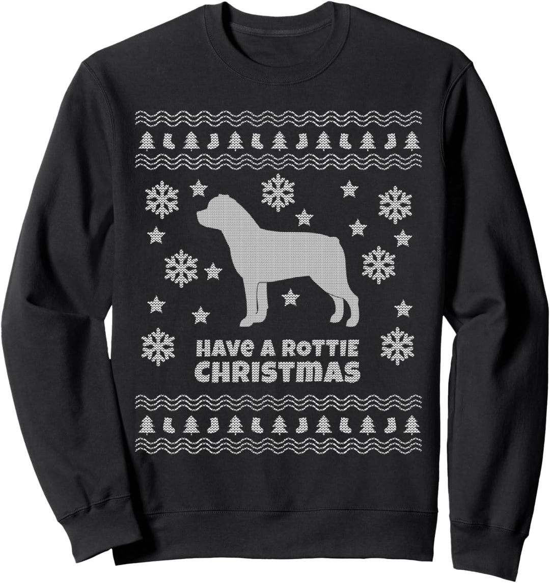 Rottweiler Hässliche Weihnachten Rottie-Feiertag Sweatshirt
