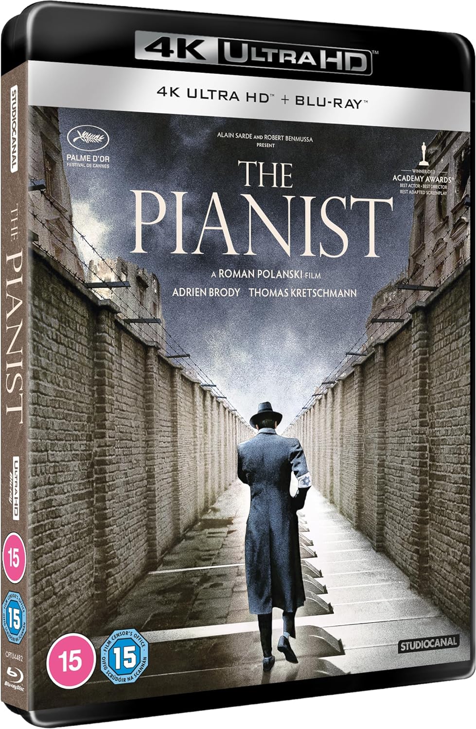 The Pianist 4K UHD [Blu-ray] [Region A & B & C], Blu-ray