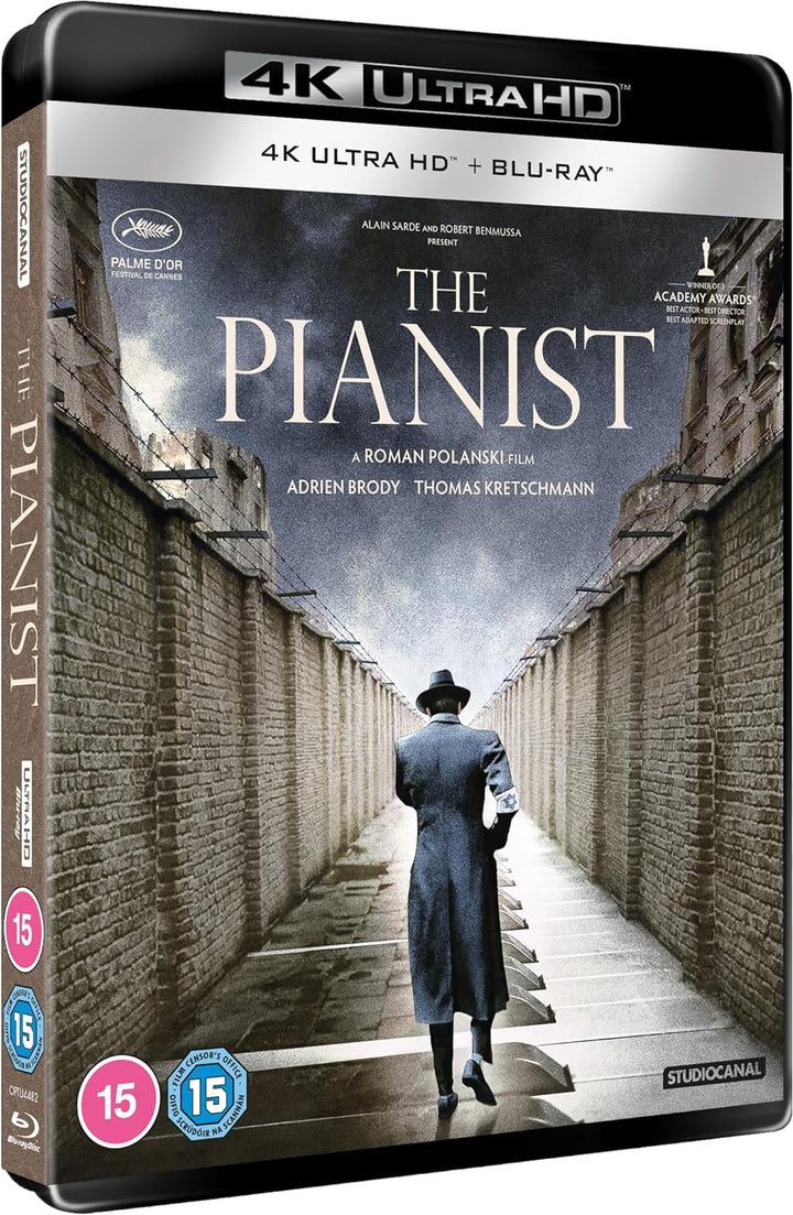The Pianist 4K UHD [Blu-ray] [Region A & B & C], Blu-ray