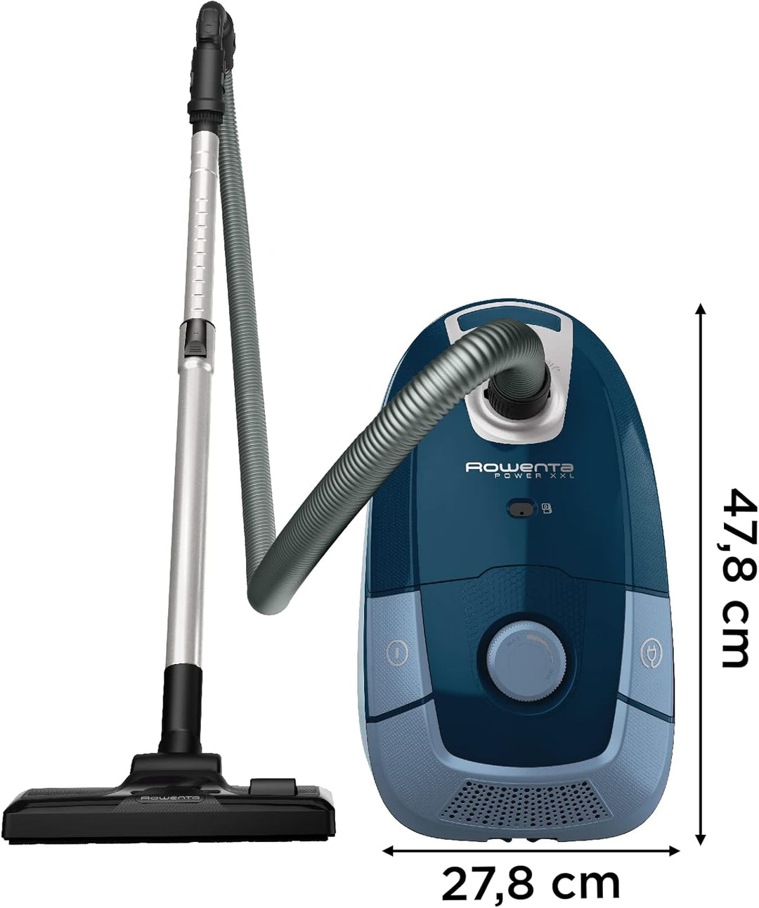 Rowenta RO3172EA Power XXL, Bodenstaubsauger mit Beutel, Dunkelblau, 900 W, 4.5 liters