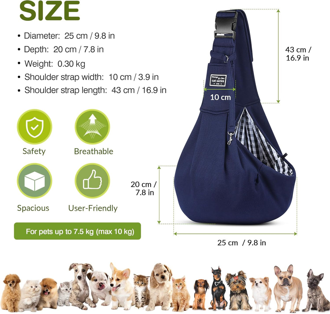 ALLSOPETS Tragbare Hundetragetasche Reisen Haustiertaschen Katzentragetasche Haustiere Welpen Kleine