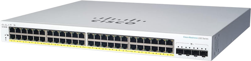 Cisco Business CBS220-48T-4G Smart Switch | 48 GE-Ports | 4x1G SFP | 3 Jahre eingeschränkte Hardware