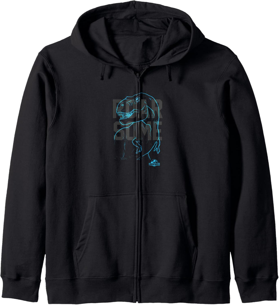 Jurassic World T-Rex Roarsome Blue Outline Kapuzenjacke