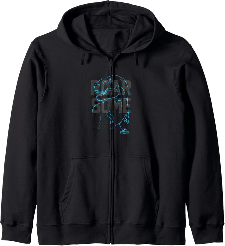 Jurassic World T-Rex Roarsome Blue Outline Kapuzenjacke