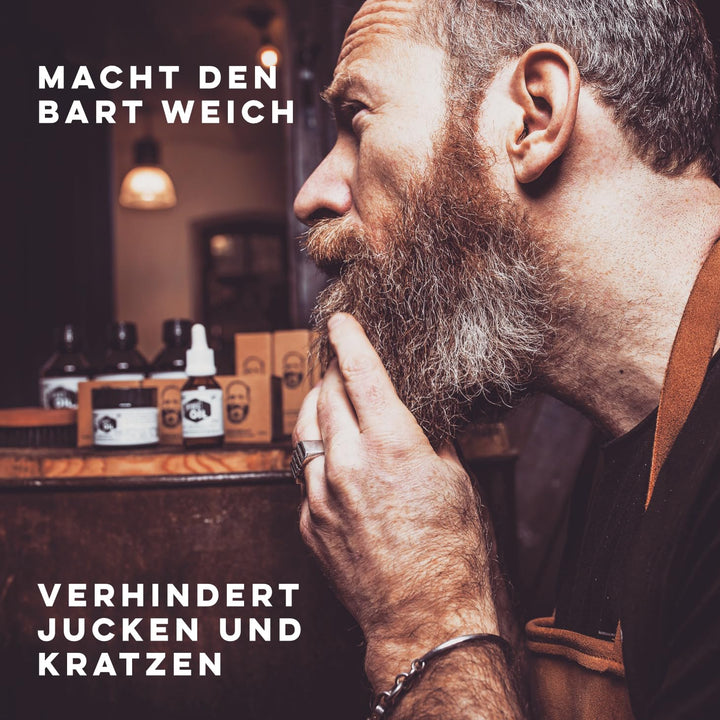 Beyer’s Oil Bartöl Zeder &amp; Sandel 30ml - 100% natürliche Bartpflege - Macht den Bart weich und glatt