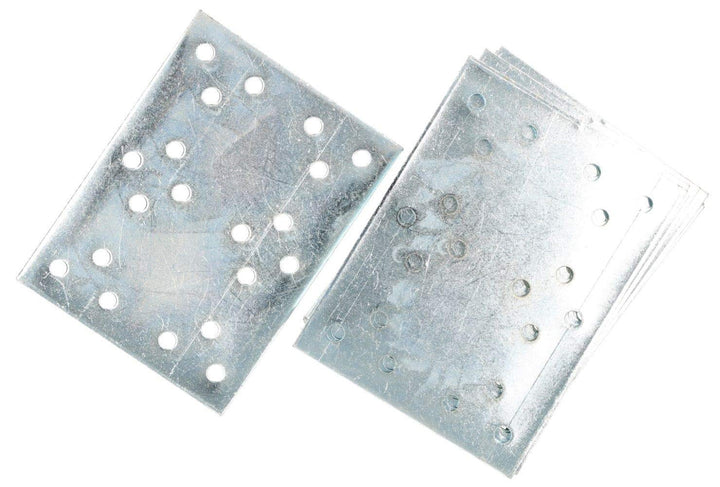 KOTARBAU Lochplatten 100 x 76 mm Verzinkt Silber Flachverbinder Holzverbinder Innen – Aussenbereich