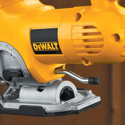 Dewalt DW331K-QS DW331K-QS-Sierra de Calar 701W empuñadura cerrada, 701 W, 230 V, Gelb, Others Stich