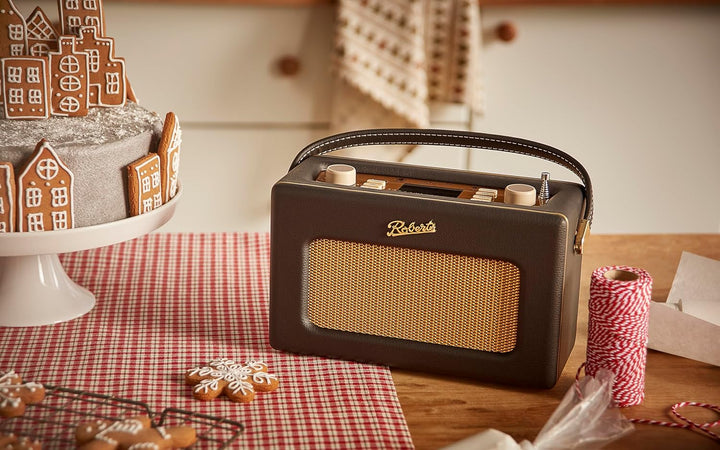 Roberts Revival UNO BT Dab+/FM/Bluetooth Radio, tragbar, Radiowecker, Dunkelgrün, Dunkelgrün