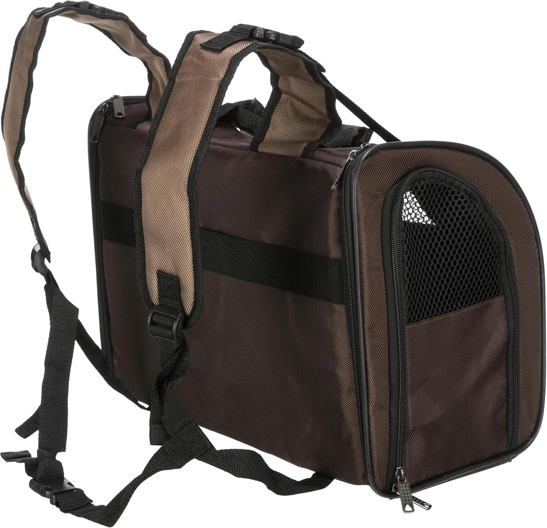 Trixie 28871 Rucksack Shiva, 41 × 30 × 21 cm, braun, Braun