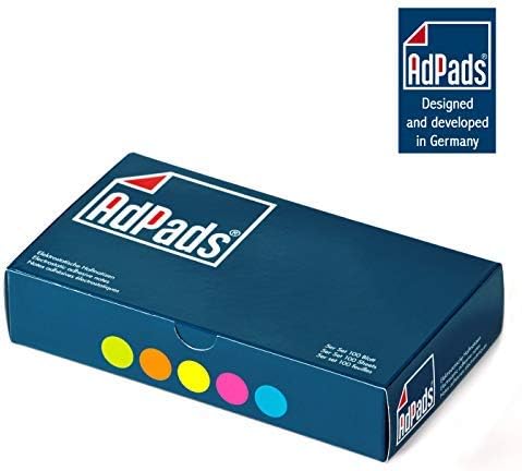 AdPads® elektrostatisch selbstklebende Moderationskarten | 175 x 100mm, 500 Blatt, Set Bunt | Grosse