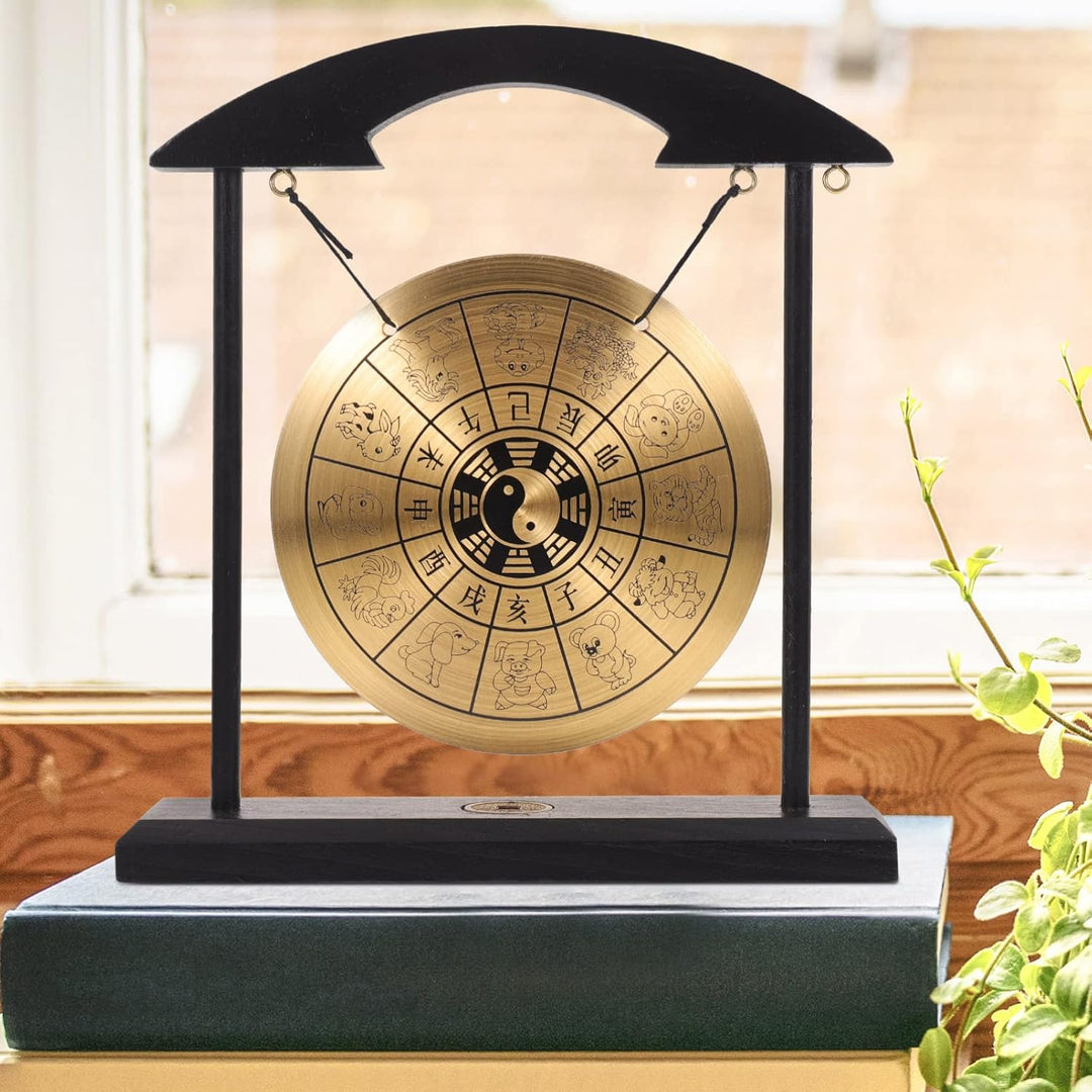 Beavorty Gonganzeige Wingspiel Chinesischer Drache Drachen Chinesischer Gong Chau-gong Mini-gong Mit