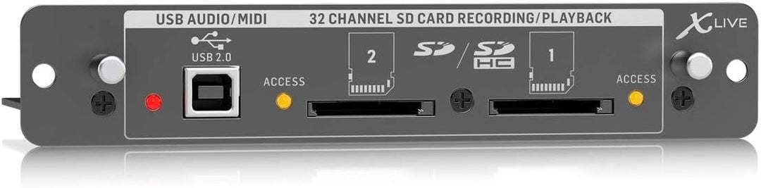 Behringer XLIVE X32-Erweiterungskarte für 32-Kanal-Live-Aufnahme/Wiedergabe auf SD/SDHC-Karten und U