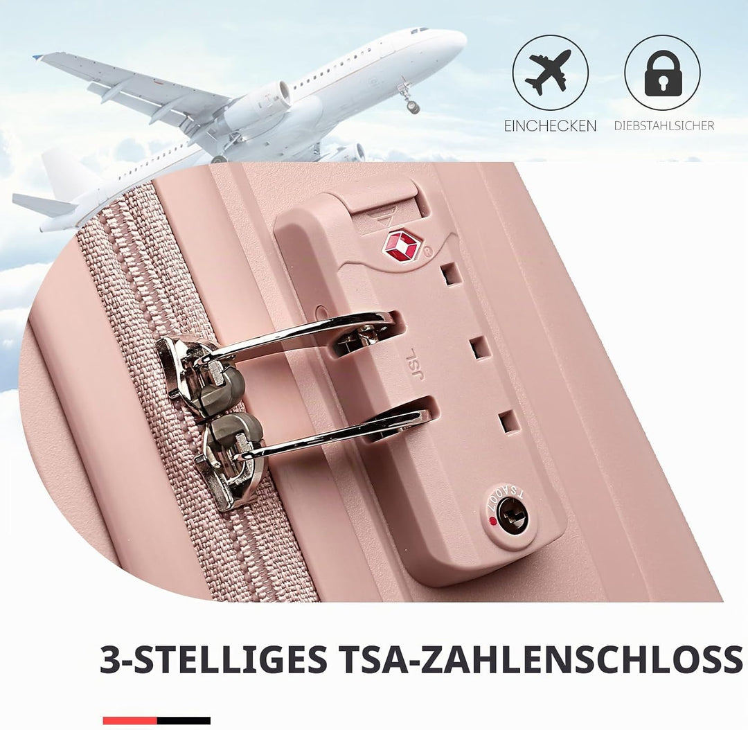 British Traveller Koffer Trolleys Hartschalenkoffer 55 * 40.5 * 22.5cm Handgepäck Koffer 100% PP Rei