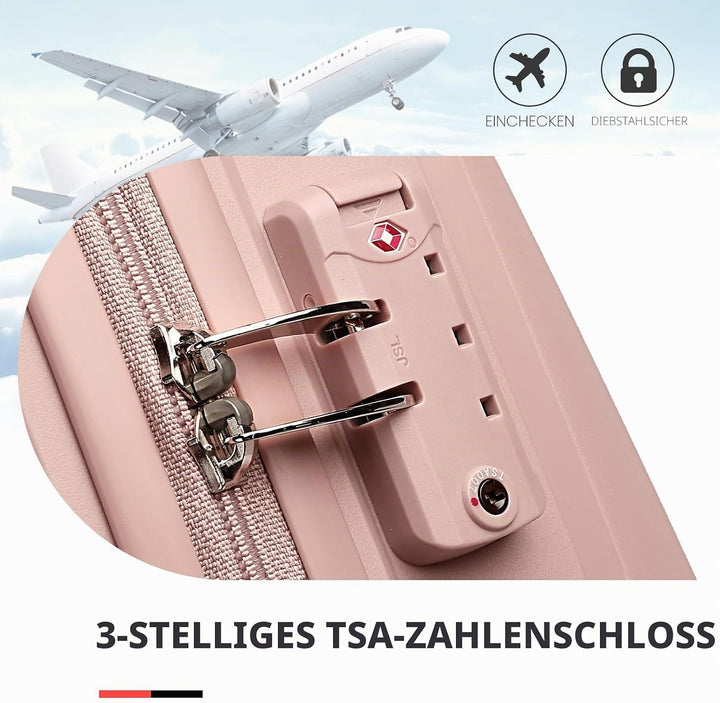 British Traveller Koffer Trolleys Hartschalenkoffer 55 * 40.5 * 22.5cm Handgepäck Koffer 100% PP Rei