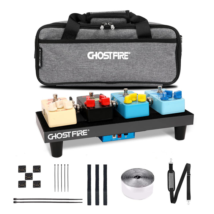 Ghost Fire Gitarren-Pedalboard, Aluminiumlegierung, 0,4 kg, super leichter Effekt, Pedalboard, 35 x