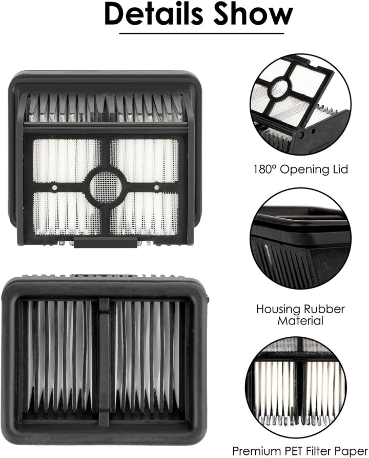 (7 Stück) H12 Pro Ersatz HEPA Filter für Dreame H12 Pro, H15 Pro, H15 Mix, H12 Pro FlexReach, H12 DU