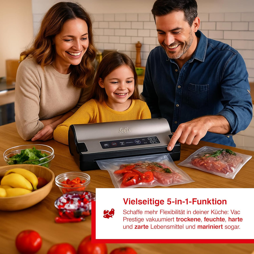 Solis Vakuumiergerät Vac Prestige 575 - Einschweissgerät für Lebensmittel - Vakuumierer/Folienschwei