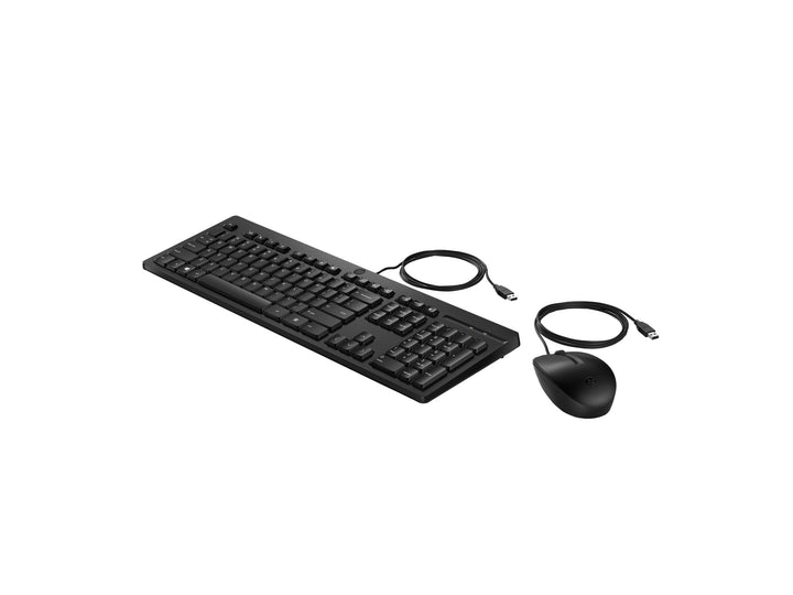 HP 225 - Tastatur-und-Maus-Set - 100% - Full Size - USB - QWERTZ - Deutsch - Schwarz