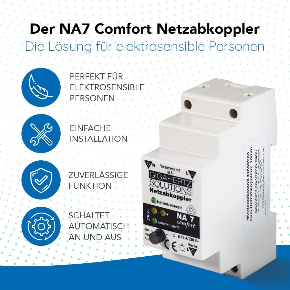 Gigahertz Solutions 210-185 Netzabkoppler 1 St. NA7 Schaltspannung (max.): 230 V/AC 16A 2300W Restwe