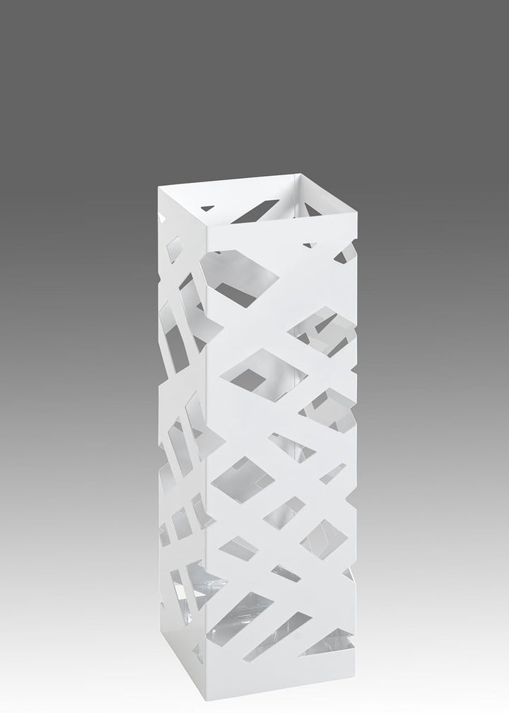 HAKU Möbel Schirmständer, Metall, weiss, B 16 x T 16 x H 48 cm, Weiss