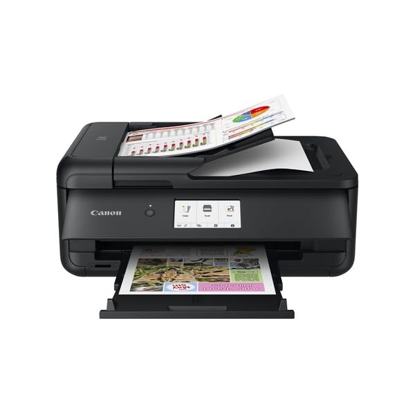 Canon PIXMA TS9550a Kabelloser A3-Farb-All-in-One-Tintenstrahl-Fotodrucker – A3 Drucken, Kopieren, S