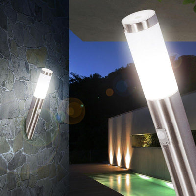 LED Aussen Wand Leuchte Fassaden Edelstahl Strahler Terrassen Sensor Lampe Globo 3157SLED