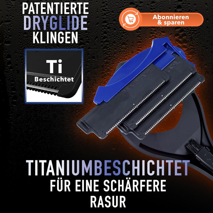 BakBlade 3.0 Stealth – Rückenrasierer für Herren, Extra Langer, Ergonomischer Griff für eine Gründli