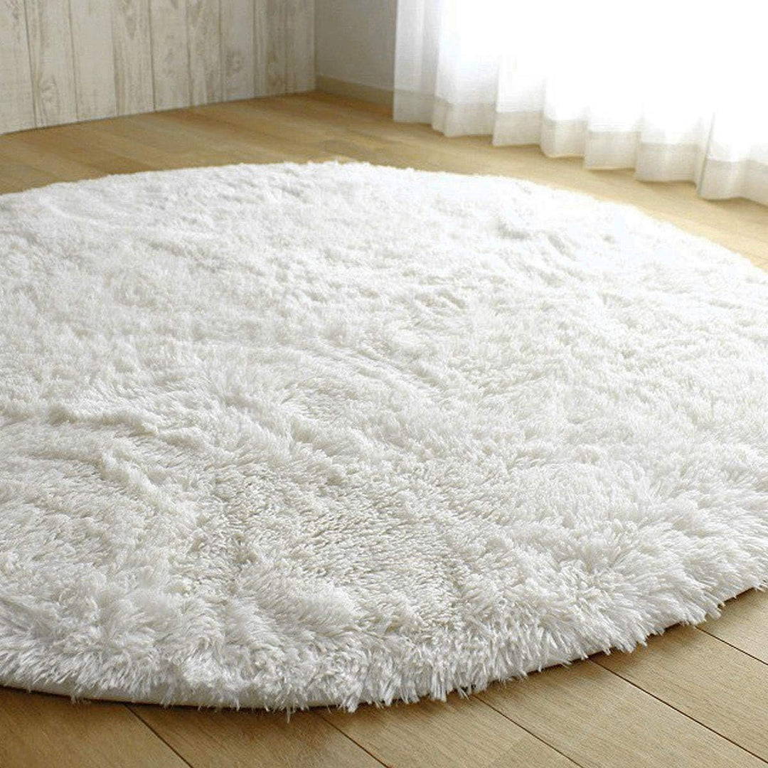 Leesentec Area Rugs Round Bedroom Carpets Living Room Anti Slip Soft Fluffy Rug Shaggy Floor Mats La