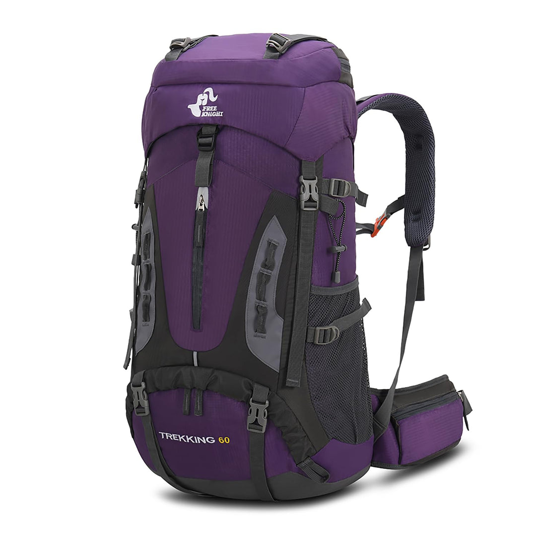Bseash 60 l wasserdichter leichter Wanderrucksack mit Regenschutz, Outdoor-Sport, Reisen, Tagesrucks