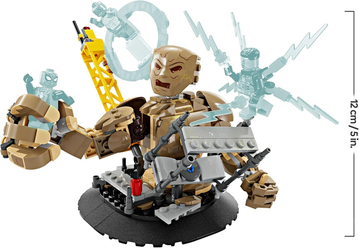 LEGO Marvel Spider-Man vs. Sandman: Showdown, Superhelden-Spielzeug mit Figuren inkl. Lizard und Ele