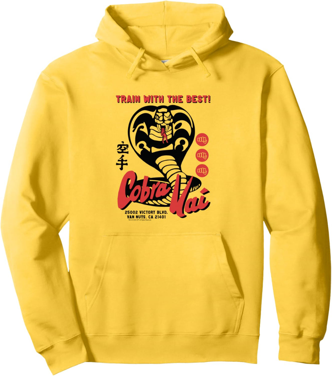 Cobra Kai Retro Cobra Kai Ad Pullover Hoodie