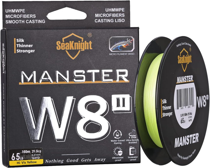 Seaknight W8 II 8 Fach Angelschnur Geflochten Salzwasser 150M/300M/500M PE Geflochtene Angelschnur 8