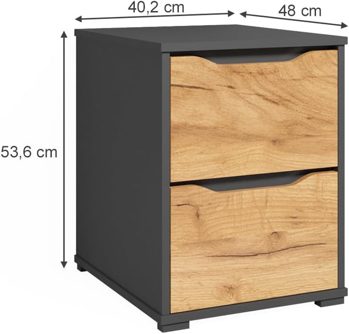 Vicco Nachttisch "Ruben", Goldkraft Eiche 40.2 x 53.6 cm, Goldkraft Eiche