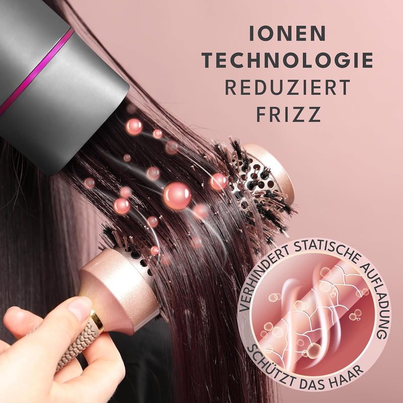 LEBENLANG Föhn Ionen 2100W - Anti-Spliss mit Kaltluft Modus | Reisefön klappbar | Haartrockner Hair