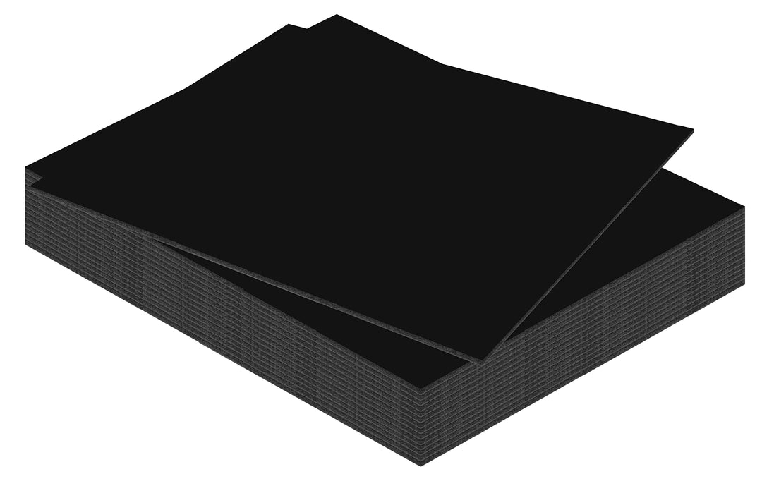 Kangaro Schaumstoffplatte Schwarz 50x70cm - 3mm - 15er Pack - DIY für Handwerk, Präsentation, Modell