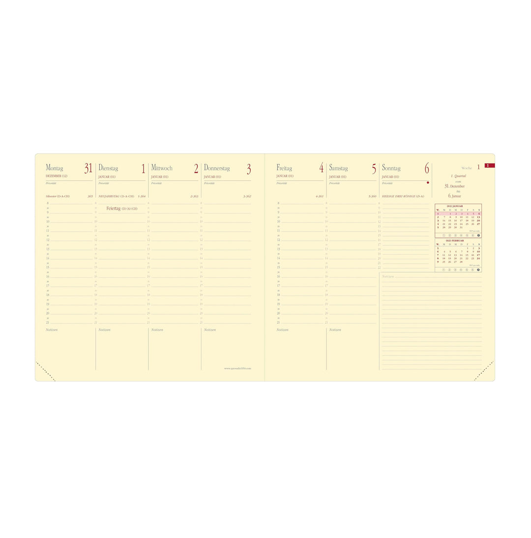 Kalendereinlage Executif Prestige 2025: Einlage Executife PRESTIGE ( 16 x 16 cm ), Kalender