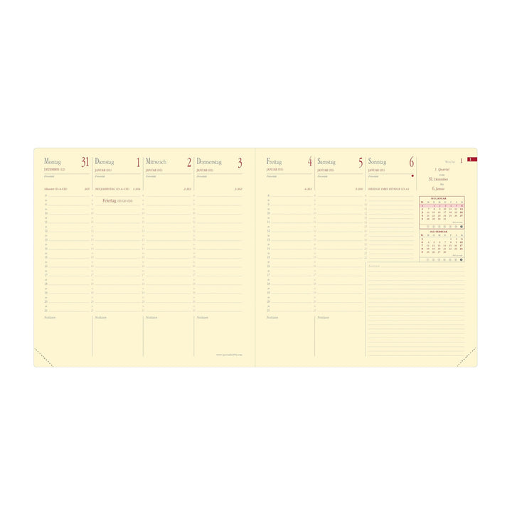 Kalendereinlage Executif Prestige 2025: Einlage Executife PRESTIGE ( 16 x 16 cm ), Kalender