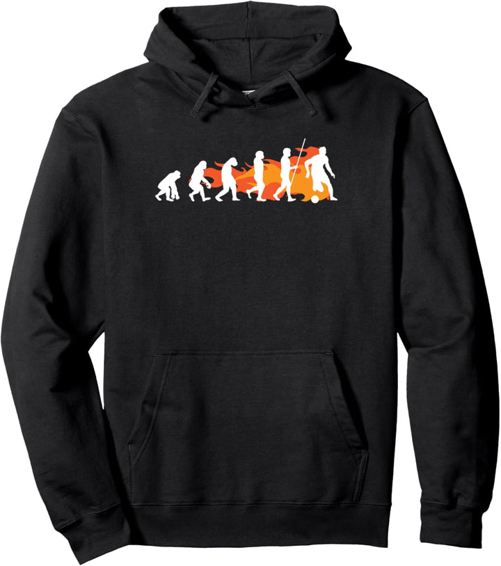 Evolution Fussball | cooles Fussballspieler Geschenk Pullover Hoodie