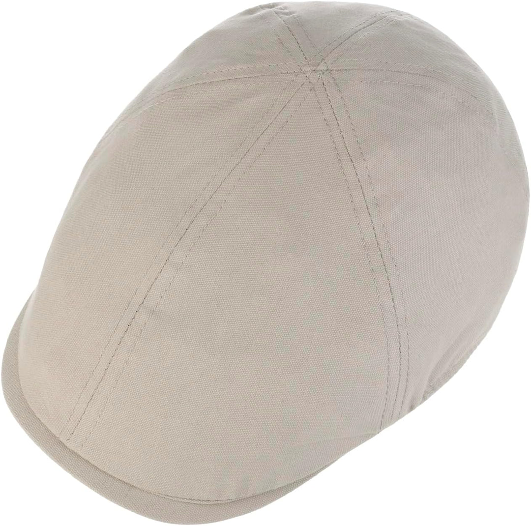 Lipodo Washed Cotton Flatcap Herren - Schirmmütze aus 100% Baumwolle - Schiebermütze mit 6 cm Schirm
