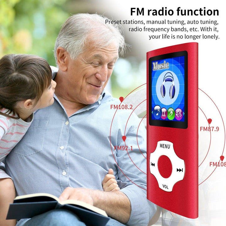 Mymahdi MP3 / MP4 beweglicher Spieler, Rot mit 1.8 Zoll LCD-Schirm und Memory Card Einbauschlitz, ma