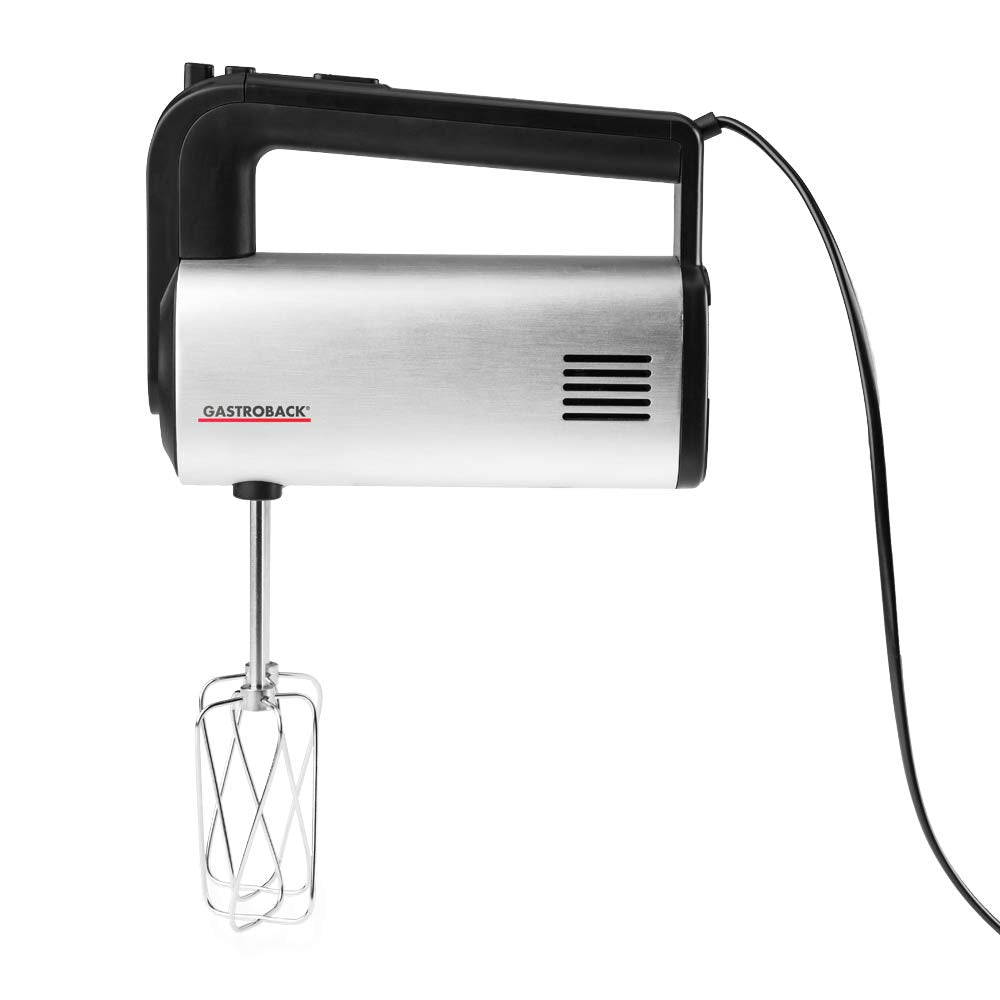 GASTROBACK 40983 Design Handmixer Pro, 5 Geschwindigkeiten und Turbo-Funktion, Dural-Aluminium gebür