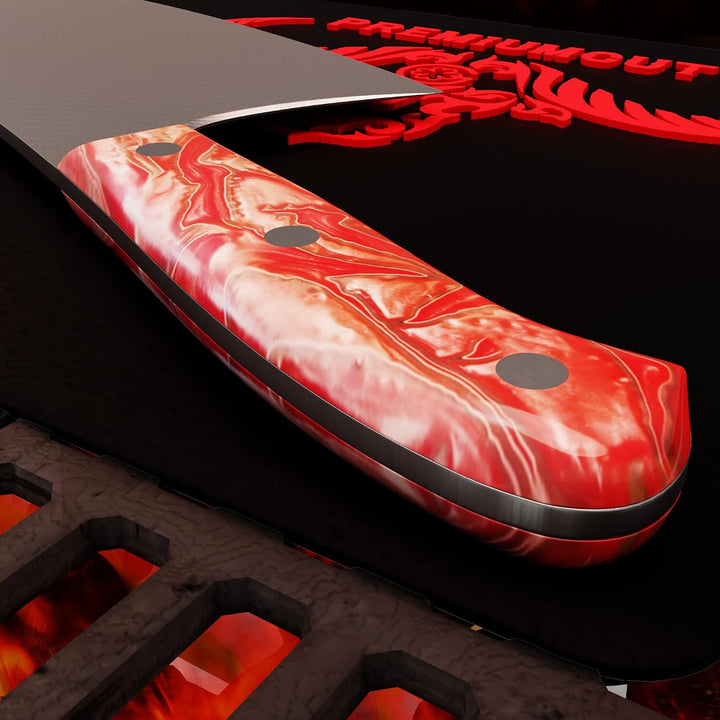 GIESSER seit 1776 - Made in Germany - Premium Hackbeil 22 cm Red Diamond, PremiumCut Butcher No 1, C