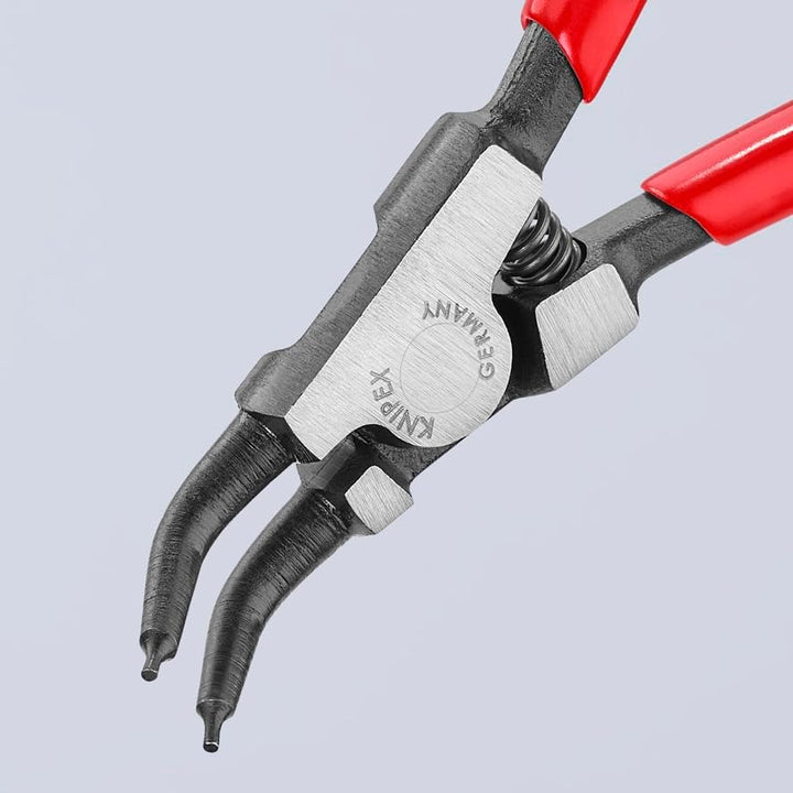 Knipex Sicherungsringzange für Aussenringe auf Wellen 45° gewinkelt schwarz atramentiert, mit Kunsts