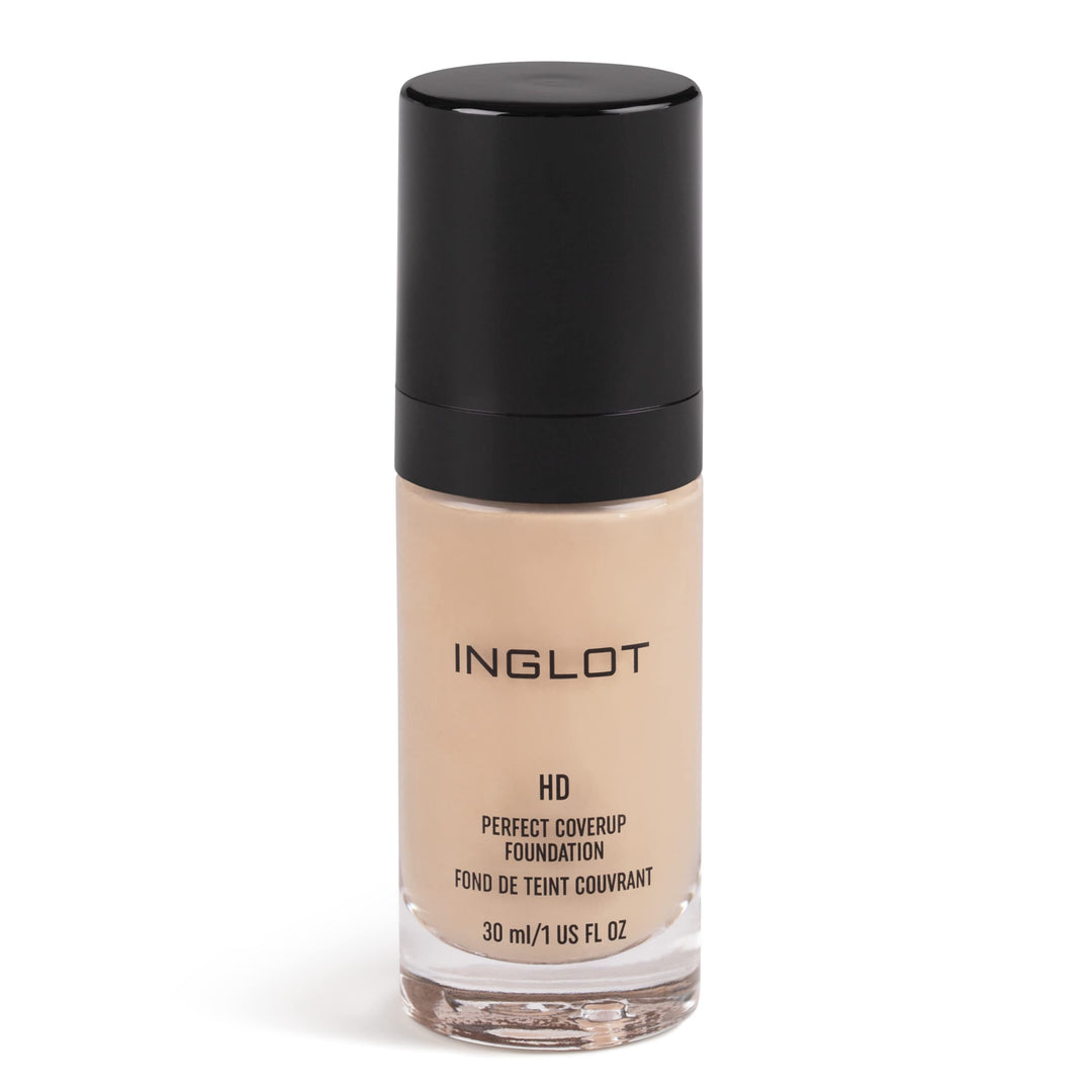 Inglot HD Perfect Coverup Foundation, Für einen langanhaltenden Effekt mit HD Pigmenten, Hypoallerge
