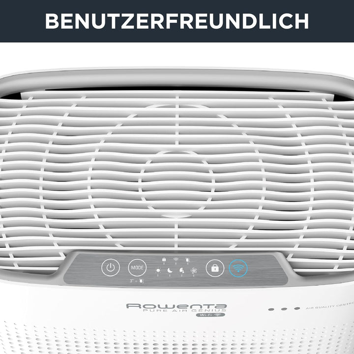 Rowenta Luftreiniger Pure Air Genius PU3080 | 4 Filterstufen | Automatische Geschwindigkeitsanpassun