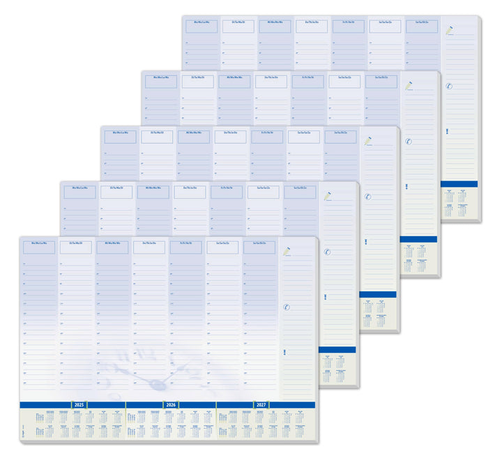 SIGEL HO350/5 Papier-Schreibtischunterlage, ca. DIN A2 - extra gross, mit 3-Jahres-Kalender, Tages-