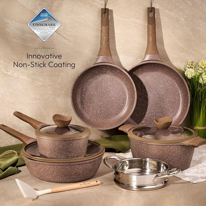 JUST PERFECTO Topfset und Pfannenset Induktion - Pfannenset mit deckel - Pots & Pans sets - töpfe un