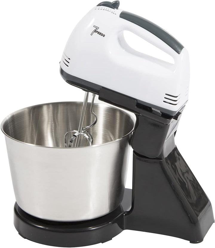 1.7L Küchenmaschine Dough mixer, 100W Kneading Machine Knetmaschine 7 Geschwindigkeiten einstellbar,