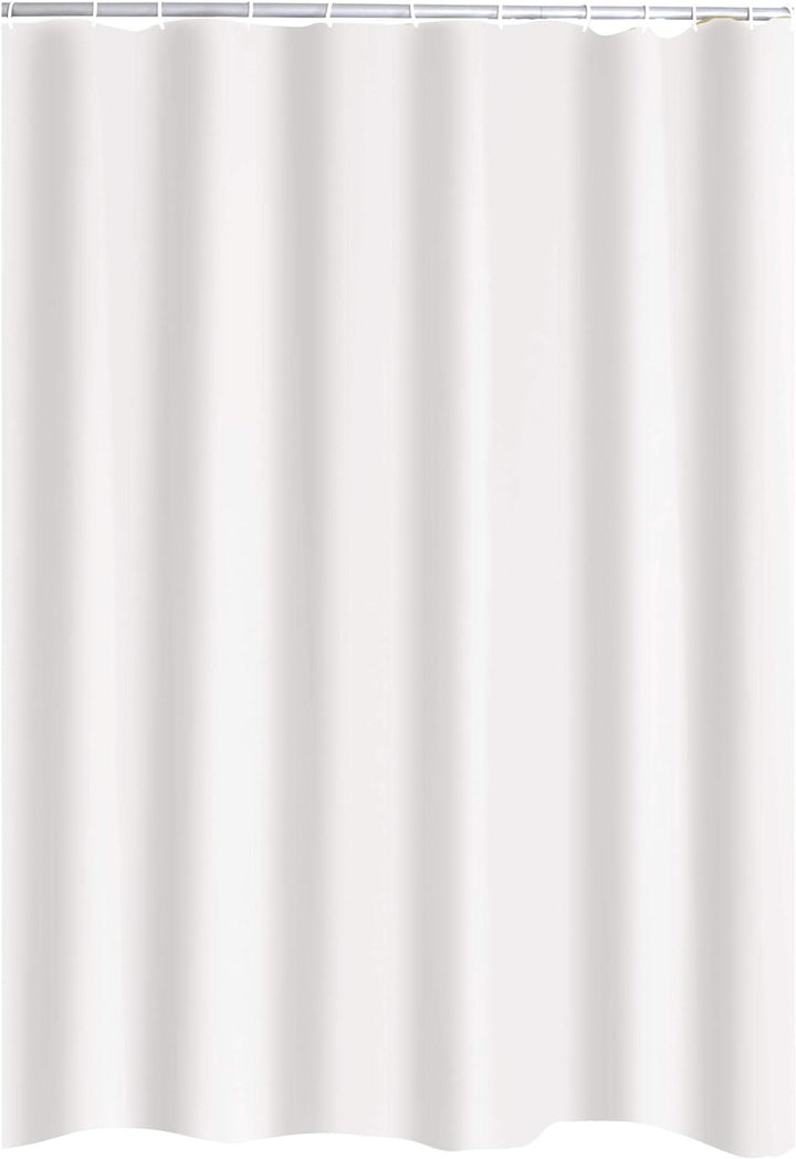 RIDDER Duschvorhang Textil Madison inkl. Ringe weiss 240x180 cm 240x180 cm Weiss, 240x180 cm Weiss