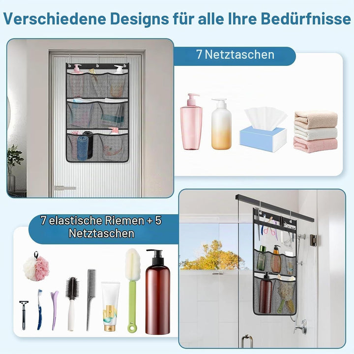 EEEKit Hängende Badezimmer Organizer, 2 Stück Dusche Organizer, Schnelltrocknende Türorganizer Hänge